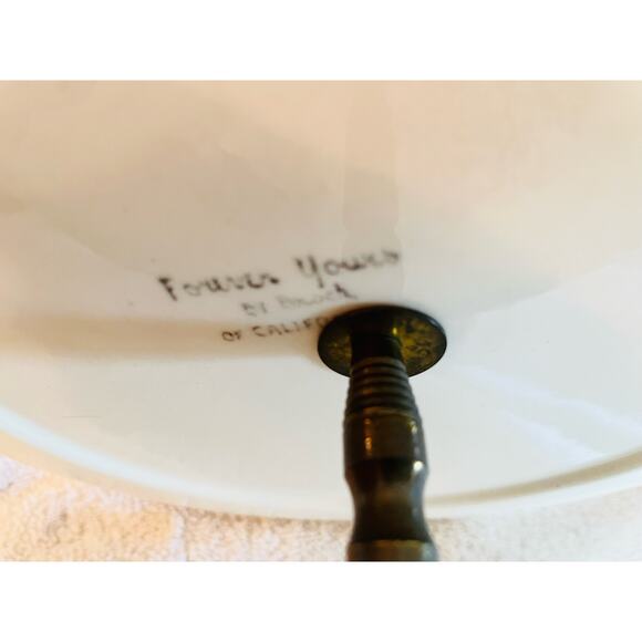VTG Brock Of California Forever Spring-Couple In The Park 3-Tier Platter - Picture 6 of 6